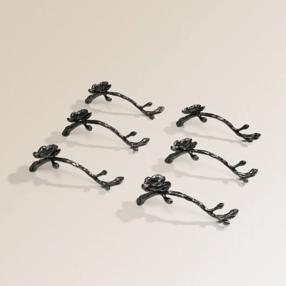 Brand New Michael Aram Black Nickle Plate Orchid 5" Pull - Picture 6 of 6